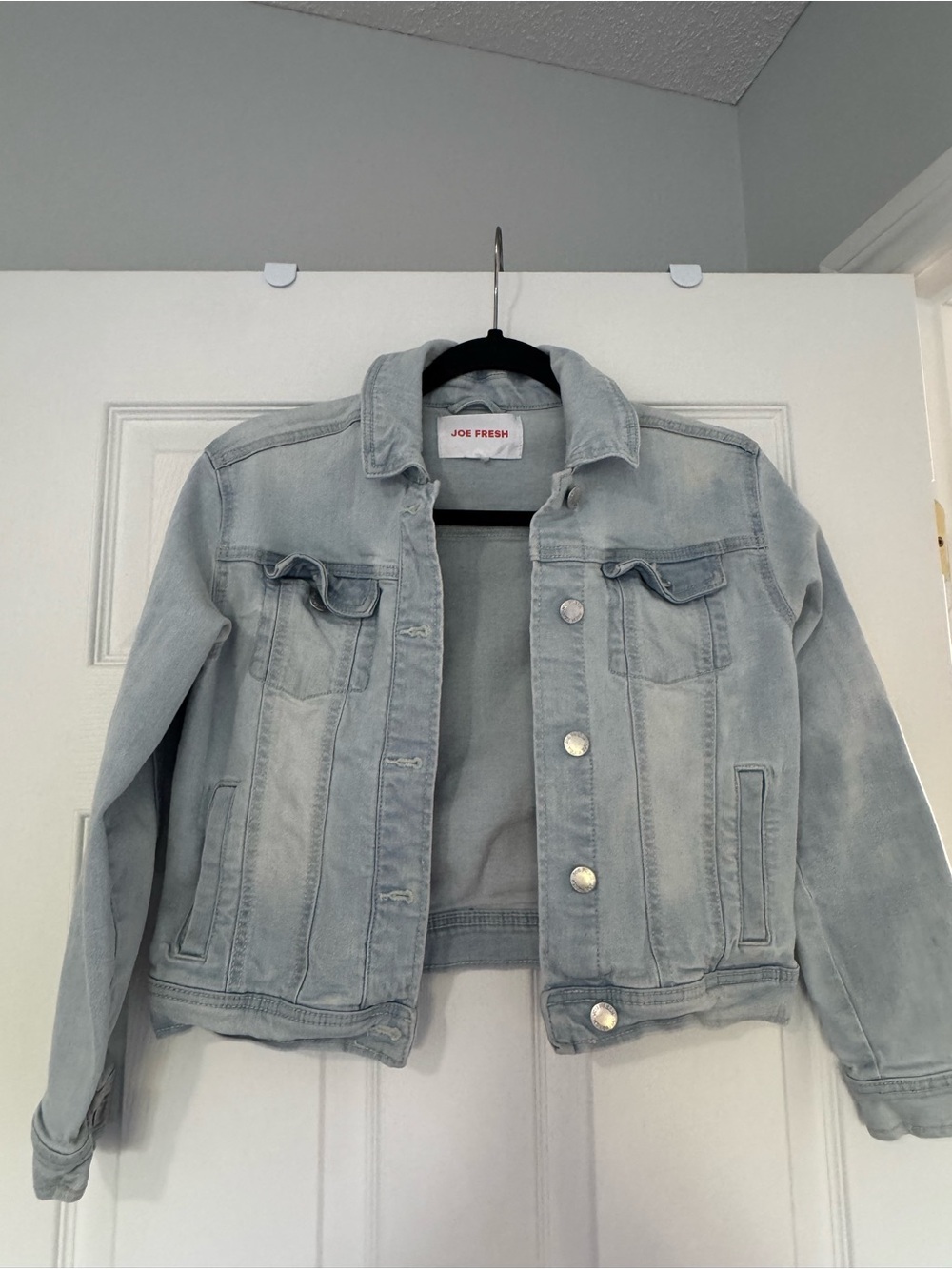 Joe Fresh Light Wash Denim Jacket in Pale Blue